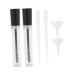 VINTORKY 2 Sets Empty Mascara Tube Bottle Lash Cosmetics Clear Eyelash Mascara Lash Kit Funnel Black Plastic