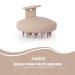 Aimike Silicone Scalp Massage Brush - Eco-Friendly Shampoo Brush for Hair Growth & Relaxation | Wet & Dry Use - Khaki - Buy Online on GoSupps.com