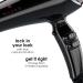 Shop Wazor Ionic Lightweight Hair Dryer 1875W - Professional AC Motor Quick Drying 2 Speed & 3 Heat Settings Concentrator - Ships Worldwide - Buy Online on GoSupps.com