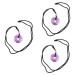 Je Compris 3st necklace with safety buckle harmony crystal jewelry gift crystal necklace men's chain crystal necklace for men party accessories jewel adorn 3x3x1cmx3pcs lilax3stk