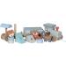 Kindsgut Holz-Reisenbahn - Sustainable Wooden Train Set with Zoo Animals | High-Quality Eco-Friendly Toy in Dark Gray - Buy Online on GoSupps.com