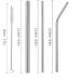Metal Straws Reusable Stainless Steel Straws Bubble Tea Drinking with Silicone Tip and Carrying Pack Mix Straw 2 Cleaning Brush and for Smoothie Milk Cocktail Milkshake Cold/Hot Drinks(Silver) - Buy Online on GoSupps.com
