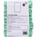 SZHO 45x50cm Household Continuous Roll Point-Breaking Flat Mouth Garbage Bag Thickened Classification Plastic Bag Disposable Black - Buy Online on GoSupps.com