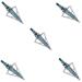New Archery Products NAP Thunderhead Hunting Micro Grooved Ferrule Diamize Sharpened Fixed Blade 5 Pieces Broadhead Set 100 grain One Size