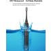 Sonic Electric Toothbrush for Adults - IPX7 Waterproof 4 Brush Heads 4 Modes 3 Intensity Levels 2 Minute Timer - Black - Buy Online on GoSupps.com