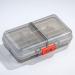7/8-Compartment Portable Travel Pill Box Storage Box for Medicine Vitamins and Fish Oil (R515-Gray)