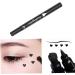 Eyeliner Stamp 2 in 1 Double-Head Waterproof Liquid Eyeliner Pen Make-Up Tool Black Heart Liquid Eyeliner - Buy Online on GoSupps.com