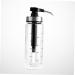 WOFASHPURET Glass Containers for Liquids Coffee Syrup Dispenser Pump Stainless Steel Press Mouth 22.5x6x6cm Black - Buy Online on GoSupps.com
