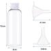 Voarge Travel Bottle Set - 6 Pack 100ml Transparent Plastic Bottles with Funnels for Air Travel & Vacation - Buy Online on GoSupps.com