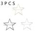 3-Piece Hollow Star Hair Clips for Women & Girls | Unique Wedding Hairpins in Random Colors - Buy Online on GoSupps.com