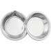 E-outstanding Makeup Palette - Small Round Stainless Steel (5 cm) | Set of 6 for Beauty & Travel - Buy Online on GoSupps.com