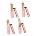 4pcs Lip Brush Makeup Brush Lip Brush Lip Applicator for Lip Balm Lipstick Brush Applicator Women Makeup Tools Lip Applicator for Lipstick Pink Lip With Cover Wood