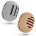 Fauxomor make-up sponge storage-2 pieces breathable silicone beauty blender travel bag for all sizes of make-up sponge sustainable portable cosmetics tool gray+khaki 1 piece (2-pack) C-gray (3-line)+khaki (5-Line)