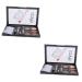 MAGICLULU 2 Sets Eyebrow Powder Set Makeup Supply Multifunctional Cosmetic Accessory Eyebrow Stickers Brush