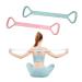 Figure 8 Resistance Band Arm Back Shoulder Exercise Elastic Rope Stretch Fitness Band Foot Leg Hand Stretcher Arm Exerciser for Yoga Pilates Stretching Physical Therapy Home Gym Workout(Pink