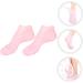 FRCOLOR 2 Pairs Sock Moisturizing Foot Gel Spa Stocking Gel Booties Feet Lotion Silicone Gel Half Moon Pillow Black Rejuvenate Foot Lotion Skin Natural Miss High Heel Pink Sebs - Buy Online on GoSupps.com