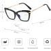 Women's Cat Eye Blue Light Blocking Computer Reading Glasses | Anti Glare Lens | 1.25x Magnification - Buy Online on GoSupps.com