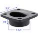 VTurboWay 2 Pcs Nylon Square Flush Pull Handle - Marine Boat Yacht Cabin Accessories in Black - Buy Online on GoSupps.com