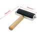 Risbay 4-Inch Black Rubber Roller with Wooden Handle for Printing and Gluing - Buy Online on GoSupps.com