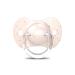 Suavinex pacifier Gold Edition for babies 0-6 months flat and symmetrical pacifier made of silicone SX Pro pink