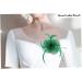 Shop Sinamay Fascinator with Headband Clip - Green Mesh Flower Headpiece & Cocktail Pillbox Hat - Buy Online on GoSupps.com