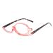 Monolent make-up glasses Sorty rotating and foldable make-up glasses women reading glasses for make-up glasses make-up glasses with reversible lens +2.50 pink