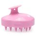 FREATECCH CHAUT Massage brush wet & dry shampoo hair brush for peeling and head massage silicone ridge care hair root healthy head without dandruff stimulates hair growth pink pink classic