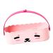 JAYIOLA 3 in 1 Makeup Brush Cleaner Bowl Cosmetic Brush Cleaning Tool Multifunctional Drying Rack for Beauty Salon pink