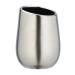 WENKO toothbrush cup Badi chrome matt ceramic 11 x 8 x 8 cm chrome matt