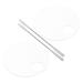 2 Sets Makeup Palette Makeup Mixing Palette Lipstick Mixing Palette Nail Art Palette Cosmetic Mixing Tray Cosmetic Mixing Palette Acrylic Cosmetic Palette Pigment Metal Tool