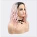 Buy BGHJUE Pink Short Wig with Bangs - Realistic Synthetic Wig Accessories for Women - Buy Online on GoSupps.com