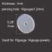 MODRSA Clear Disc Pads for Piercing Bump Support - 16g (1.2mm) * 7mm - Silicone Piercing Stabilizers - Buy Online on GoSupps.com