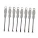 Stainless Steel Ear Spoon 100pcs Ear Cleaner Small Silver Stainless Steel Wax Curette Ear Spoon Ear Pick