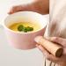 French Onion Soup Bowl with Wooden Handle 5-inch Fruit Salad Dessert Bowl Breakfast Congee Bowl Apartment Kitchen Tableware Steamed Egg Bowl - 450ML D - Buy Online on GoSupps.com