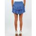 LAEMILIA Womens Floral Print Flared Mini Skater Skirt - Elastic Waist Pleated Short Skirt with Drawstring in Blue - Buy Online on GoSupps.com