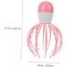Healeved Scalp Massager Tool | Klauenkopf Massage Brush - Electric Baby Octopus Pink | T Shampoo Massage Claw for Ultimate Relaxation & Care - Buy Online on GoSupps.com