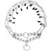 NAVESO Metal Choke Chain for Dog Prong Collar for Dogs Dog Training Collar Anti Bark Collars for Dogs Adjustable Dogs Collars with Comfort Rubber Tips 4mmx60cm for Large Medium Small Dogs - Buy Online on GoSupps.com