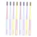 Gleavi manual toothbrush 8st ice cream toothbrush children's toothbrushes reusable toothbrush family toothbrush sensitive toothbrushes women toothbrush plastic soft fur travel