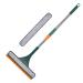 Window Glass Wiper | Adjustable Length Mirror Cleaner Tool | Window Cleaning Tool Reusable Glass Washing Equipment with Extension Handle Window Shower Cleaning Tool for Mirror Green