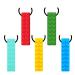 5 pieces of silicone-kau-bite ring necklace toys brick shape jewelry pendant for adults and small babies to wear soft sensory foster tools for autism ADHD and teeth children