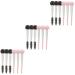 Healeved 18 Pcs Sponge Makeup Brush Eyebrow Sponge Brush Mascara Eyelash Brush Makeup Puffs Aluminum Tube
