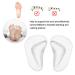 Orthopedic Silicone Foot Vaults - 2 Pairs for Flat Feet & Plantar Fasciitis | Supportive & Transparent Design - International Shipping Available - Buy Online on GoSupps.com