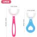 DOITOOL U Shaped Kids Toothbrush 4pcs - Soft Silicone Brush Head - Age 2-6 - 360 Oral Teeth Cleaning - Buy Online on GoSupps.com
