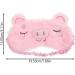 2Pcs Cartoon Pig Plush Sleeping Mask Set - Comfortable Cute Eye Cover for a Restful Sleep - Buy Online on GoSupps.com