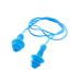 uxcell Water Swimming Soft Silicone Ear Plugs Earplug Blue 22" String