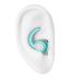 Ear Plugs for Sleeping Noise Cancelling Silicone Earplugs Noise Reduction 2 Pairs Ear Plugs for Sleeping Reusable Noise Sound Blocking Earplugs for Sleep Snoring Concerts Focus Flight Bluewhite