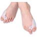 PediMend 2X Silicone Gel Toe Separator for Big Toe Alignment & Bunion Protection - Toe Straightener & Alignment Support - Unisex Foot Care (White) - Buy Online on GoSupps.com