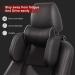 LATIT Car Seat Headrest Pillow - Premium Detachable Head Neck Support for Travel - Black (UPGRADE) - Buy Online on GoSupps.com