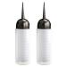 AOVNA 2 Pieces 120ml Salon Hair Color Measuring Applicator Bottle Plastic Scale Hairdressing Tool (120ml)