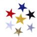 STOBOK 10pcs Mini Iron Backpack Dreses Stickers for Computers Star Patch The Iron Celebrity Accessories Silver medium - Buy Online on GoSupps.com